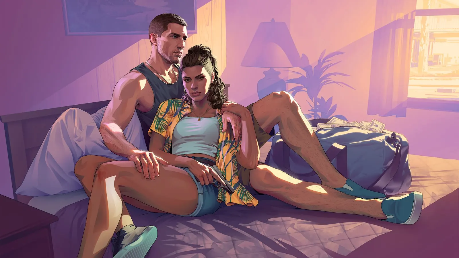 Jason and Lucia motel key art